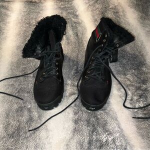Gucci Black Fur-Lined Women's Boots